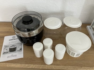 Rommelsbacher JG 80 Jona Joghurt- und Frischkäsebereiter - Schwarz/Edelstahl