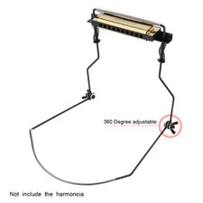 Universal Neck Brace 10-Hole Harmonica Holder Mouth Organ Stand Rack