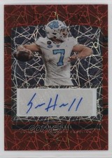 2022 Panini Select Draft Picks Red Lazer Prizm 1/5 Sam Howell #YE-SH Auto rf2