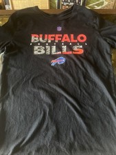 Buffalo Bills Youth XL NFL Team Tee Shirt Very Lightly Worn Black 16-18 Xl
