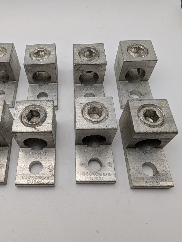 10x New Old Stock Burndy Aluminum Mechanical Lug, 350KCMIL-6, *Storage Wear  - Image 3 of 4
