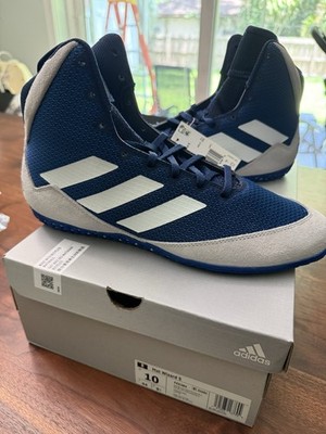 Adidas Mat Wizard 5 Wrestling Shoes Navy Blue/White