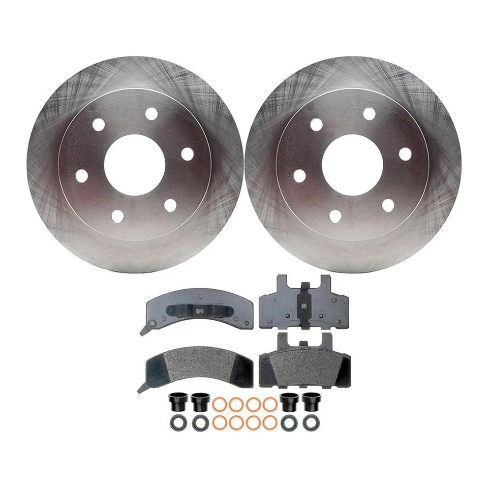 Kit de frenos delanteros para 88-98 Chevy GMC k1500 6 pastillas y rotores camioneta Suburban Foto 2 de 4