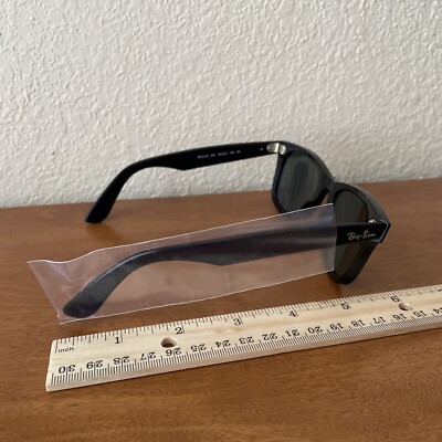 Ray-Ban RB2140 50-22 Original Wayfarer Sunglasses Black Dark Green