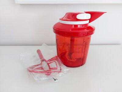 Tupperware SuperSonic Extra rot Zerkleinerer Mixen Gemüseschneider *NEU + OVP*