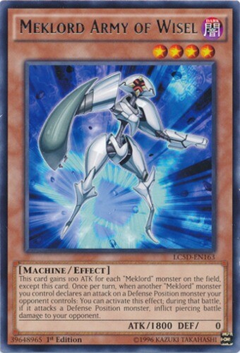 Meklord Army of Wisel LC5D-EN163 1st Edition Rare Lightly Played Yugioh Card