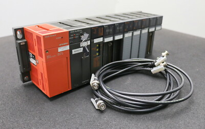 MITSUBISHI MELSEC PLC System mit: 1x A1S63P 1x A2ASCPU 1x A1SJ71AR21 4x A1SX81