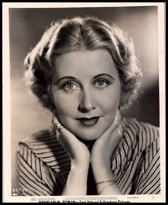 Hollywood Beauty GENEVIEVE TOBIN STUNNING PORTRAIT CLOSE-UP 1930s ORIG Photo 777