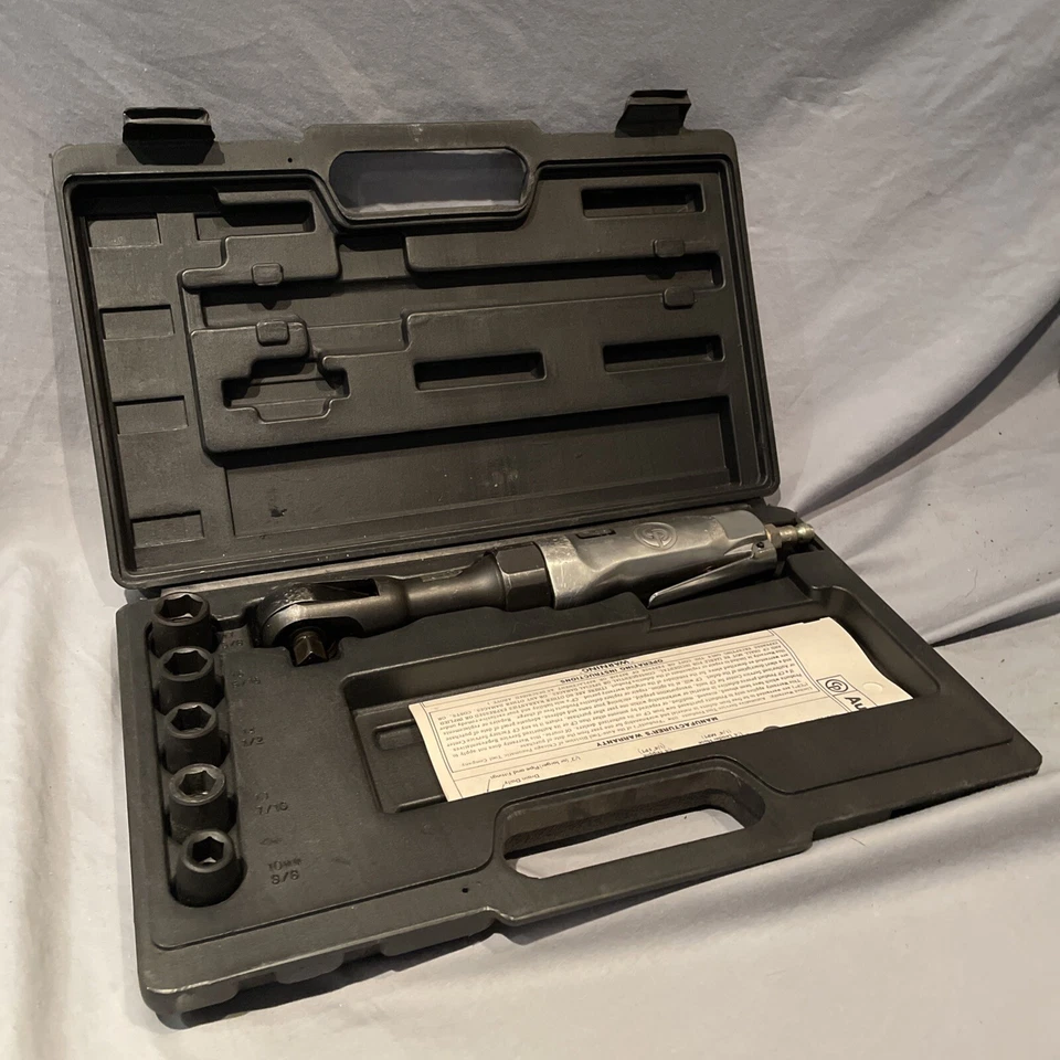 Kit de trinquete de aire Chicago Pneumatic CP828 3/8 con juego de 5 enchufes de impacto - ¡ENVÍO GRATUITO! Foto 3 de 4