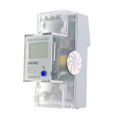 5-65A 220V 60Hz Single Phase Reset To   DIN-rail Kilowatt LED Hour kwh Meter #W1
