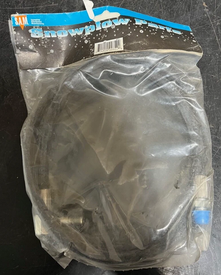 Sam Snow Plow Parts 1304030 Hose 1/4" x 45” W/ Swivel Same As Meyer 21856! - Image 4 of 4