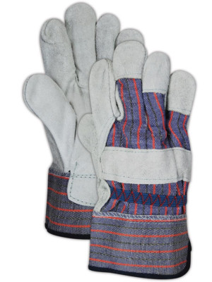 Duramaster TB725E Leather Palm Gloves with Safety Cuff - 36 Pairs