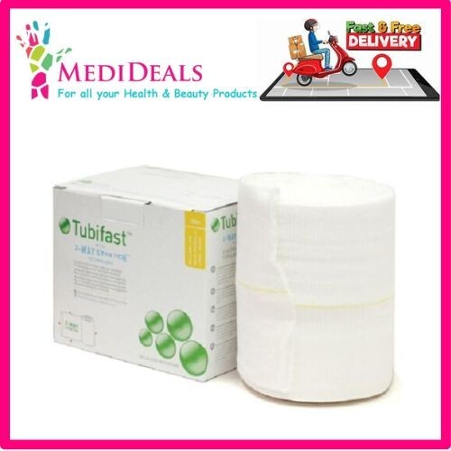 Tubifast 2 Way Stretch Yellow Line 1m or 5m Tubular Bandage eBay