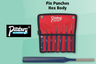 DONTPANIC TYPE-03 FULL ＋3.0 3/16 HEX BODY PIN PUNCH -PITTSBURG ITEM NO. 3109262(FT)-(7PC.) | eBay