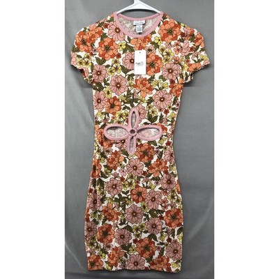 New Rue21 Short Sleeve Floral Multicolor Dress Young Adult Size L Women  Casual | eBay
