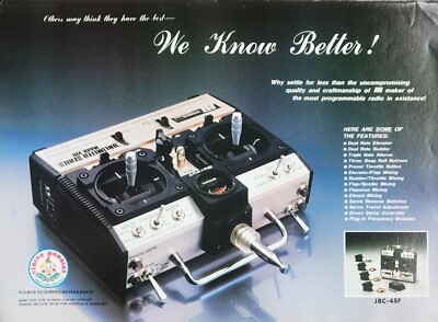 JR Unlimited Series RC System Vintage 1984 Print Ad Wall Decor 