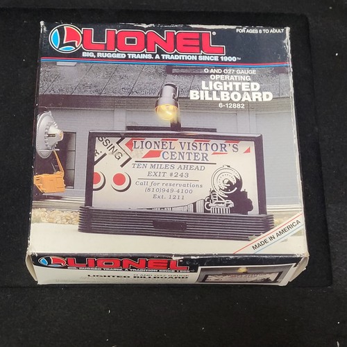 Valla publicitaria parpadeante vintage 1995 Lionel 6-12882 nueva en caja | Zustand: New