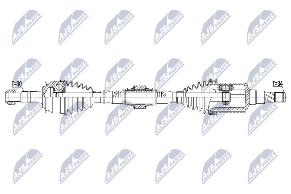 DRIVE SHAFT NPW-DW-035 FOR CHEVROLET LUJ 1.4L 2H0/F18D4 1.8L 4cyl ORLANDO - Image 6