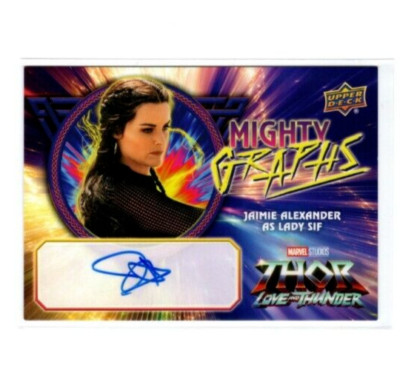 Thor Love and Thunder Autogramm Mighty Graphs MGH-JA Jaimie Alexander Lady Sif