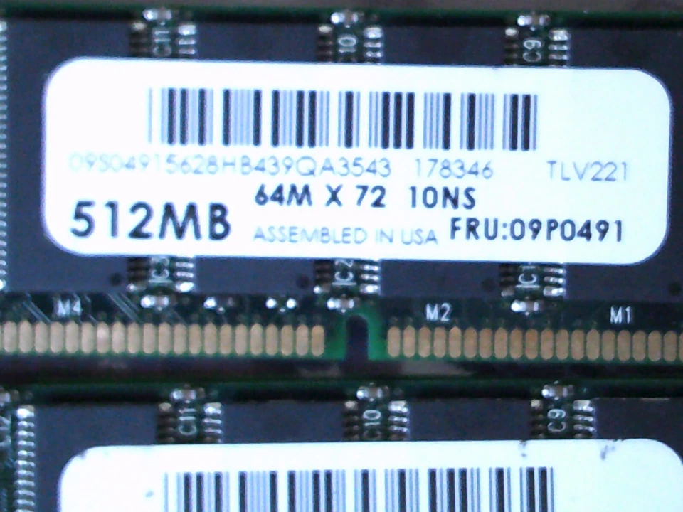 IBM 2GB 4 X512MB 09P0491 PC-100 DDR 200-Pin DIMM 100MHz 3.3V Memory ORIGINAL IBM - Image 3 of 4