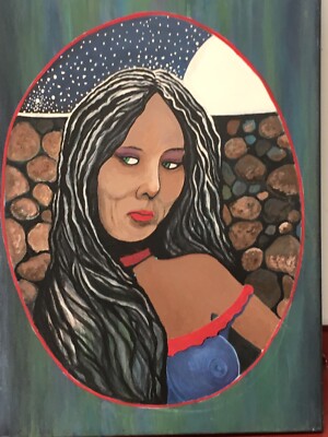  Lady Envy  Outsider Art Painting
