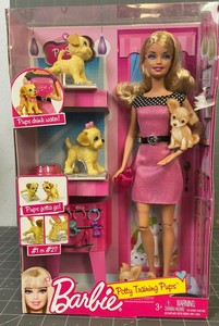 barbie potty training pups