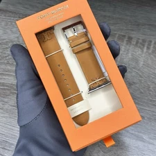 NEW✅ Tory Burch McGraw Brown Leather 38 40 41 mm Apple Watch Band TBS0100E