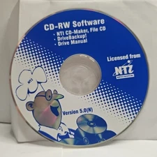 CD-RW Software For NTI CD-Maker File CD Drive Manual Backup Version 5.0 Newtech