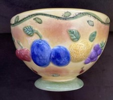 Sango Sangria by Sue Zipkin 3075 Pineapples Footed Bowl Vintage Soup Cereal