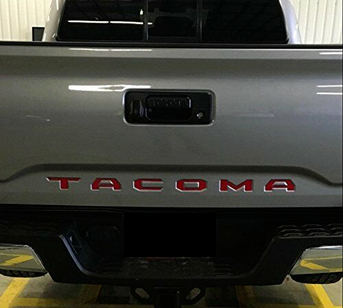 Tacoma 3D Raised Tailgate Letters Black Matte – Shop Vinyl Design