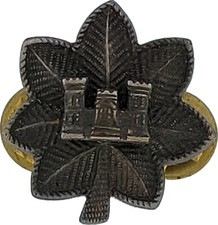 Engineer Lt Colonel Rank Officer Insignia Military Badge Hat Pin US Army Sapper
