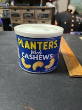 Vintage Planters Peanuts Whole Cashews 6.5 Oz. Tin