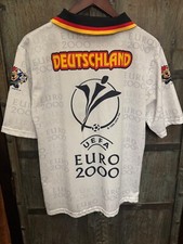 Vintage UEFA Euro 2000 Germany Jersey w/Official Logo, Mascot - Large (21 x 27)