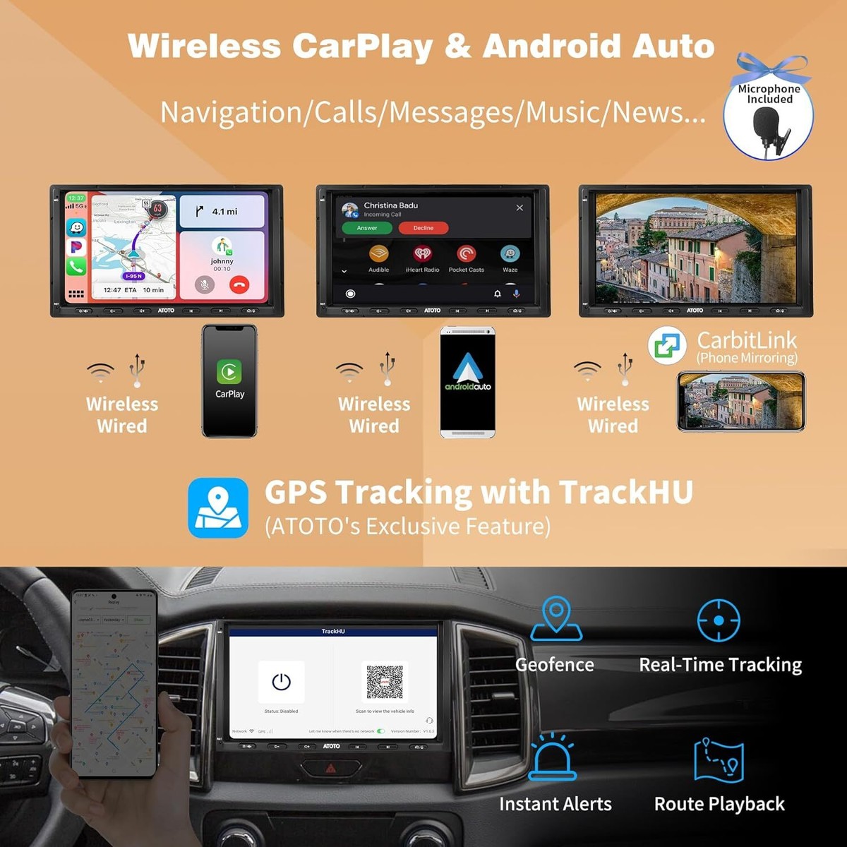 Test de l'autoradio AtotoExcel S8MS : écran 9, carPlay & Android Auto