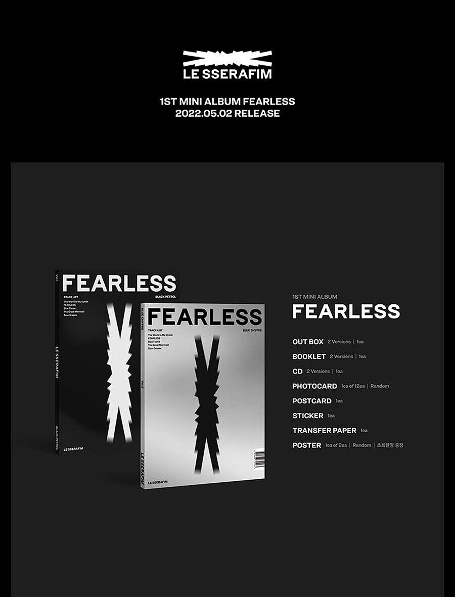 海外並行輸入正規品 LE SSERAFIM FEARLESS 5種コンプ タワレコ