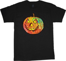 Halloween Costume T-shirt Funny Mens Graphic Tees Jack-O-Lantern Pumpkin Carving