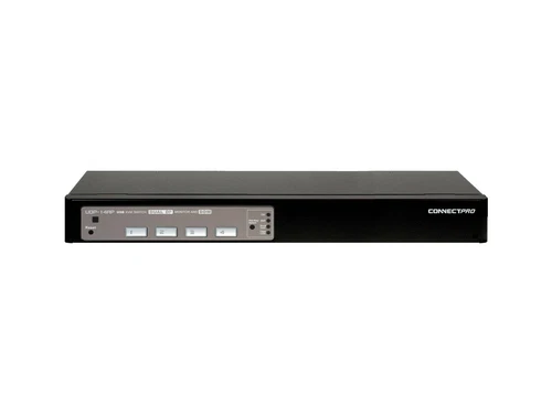 [ConnectPRO]UDP-14AP -4 Port DisplayPort 1.4 Single Monitor KVM switch w/ cables
