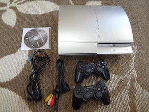 Sony Playstation3 Ps3 Cechl00 Silver 80bg Console System Tested