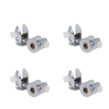 6-8mmThickness Glass Shelf Clip Bracket Olive Shape Wall Mounted Zinc Alloy