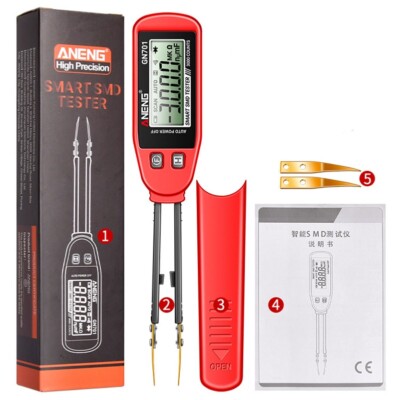 Professional Resistance Capacitance SMD Tester Meter Multimeter Component Tester