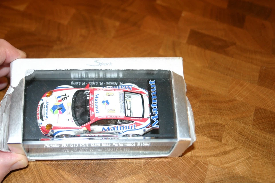 1/43 PORSCHE 997 RSR GT3 #76 LE MANS 2007 EQUIPO IMSA LMGT2 GANADOR MATMUT LONG Foto 2 de 2
