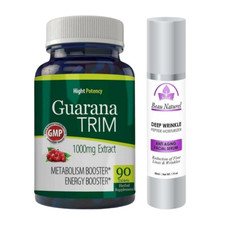 Guarana Extract Metabolism Support Weight Management & Facial Serum Moisturizer