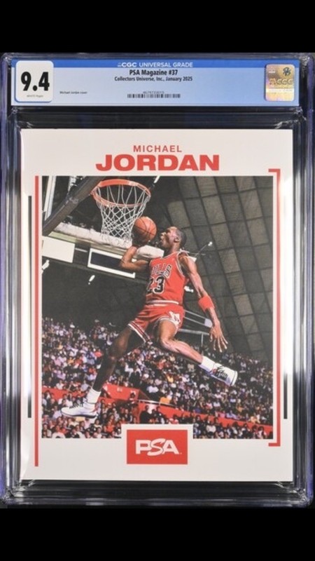 Michael Jordan PSA Magazine CGC 9.4 Vol. 37 Jan 2025 White Cover Chicago Bulls