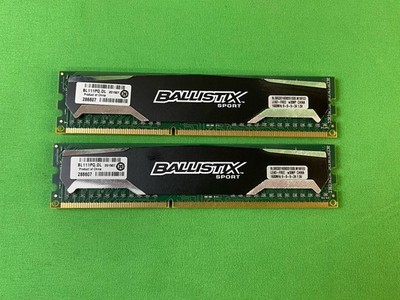 16GB (2x8GB) 1.5V Desktop RAM Crucial BLS8G3D1609DS1S00.M16FED BALLISTIX SPORT