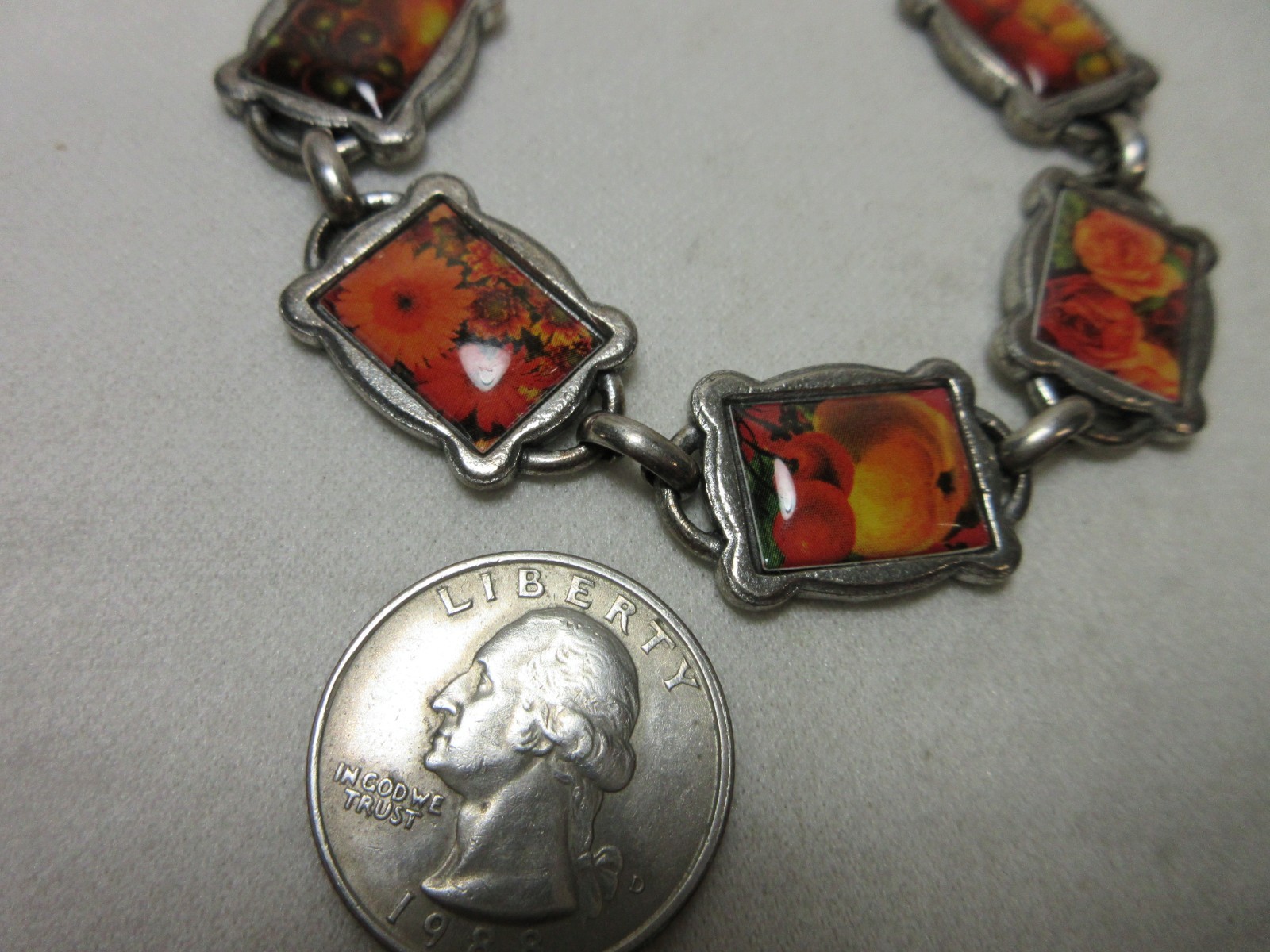 CLASSIC HARDWARE BRACELET PANEL LINK TOGGLE  #43 - image 4