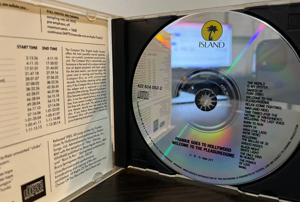 FRANKIE GOES TO HOLLYWOOD - Welcome Pleasuredome (Misprint) - Compact Disc CD Foto 3 de 3