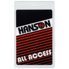 Hanson 1996 MMMBop Concert Tour All Access Laminated Backstage Pass