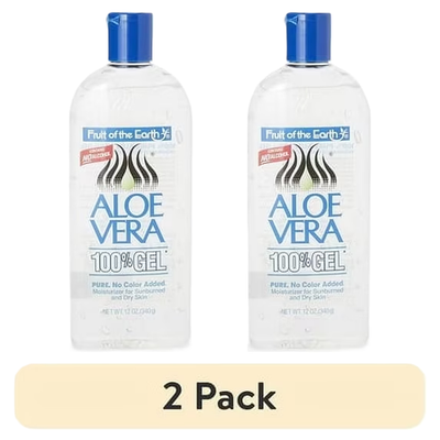 #ad 2 pack Fruit of the Earth Aloe Vera Moisturizing Gel Unscented 12 oz. $7.99