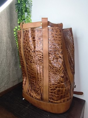 Vintage El Campero Echtleder Rucksack - großes Modell - Baroudeur Style