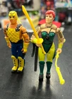 Vintage GI Joe 2 Figure LOT 1991 T'Jbang 1992 Ninja Force Scarlett Not Complete